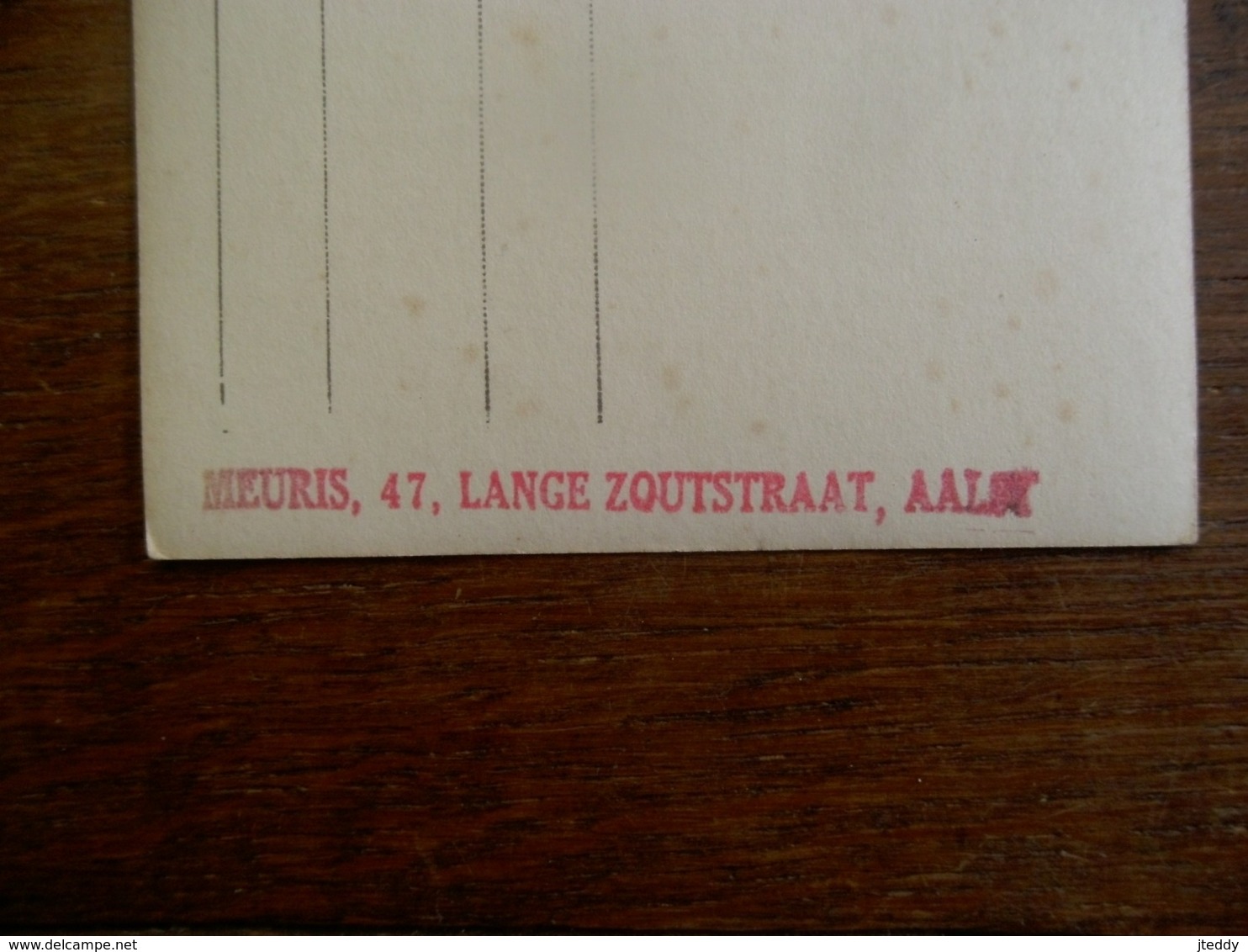 Oude FOTO -kaart Zwart - Wit DAME Bij Een Stoel  Door   MEURIS  AALST - Identified Persons