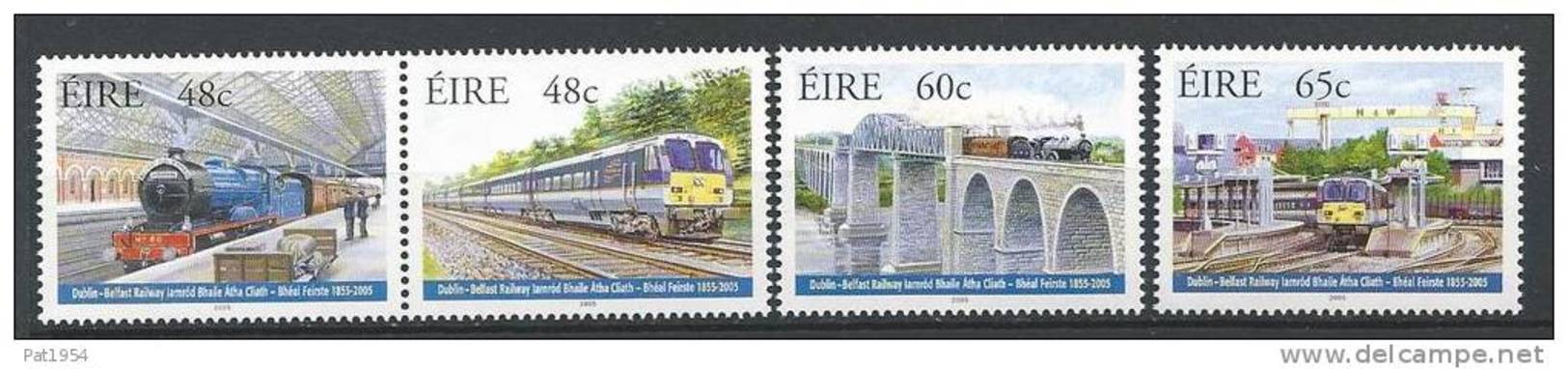 Irlande 2005 N°1643/1646 Neufs ** Chemin De Fer Trains - Neufs