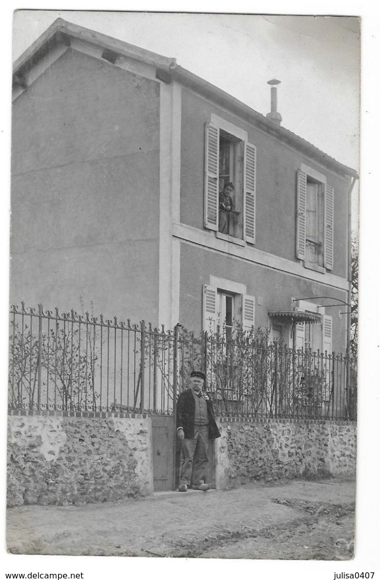 VILLENEUVE SAINT GEORGES (94) Carte Photo Rue Habitation Animation - Villeneuve Saint Georges