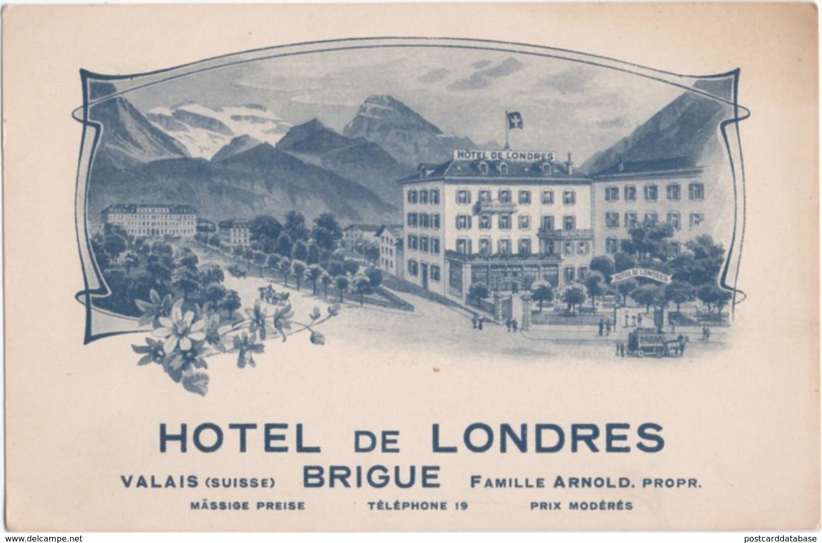 Hotel De Londres - Brigue - Valais - & Hotel, Litho - Brigue-Glis 