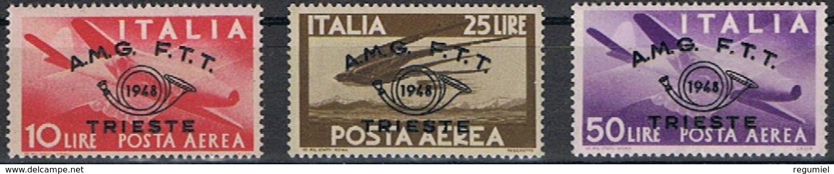 Trieste AMG-FTT  Aereo 12a/12c ** MNH. 1948 - Mint/hinged