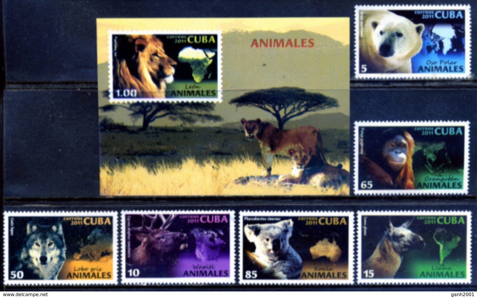 Cuba 2011 / Fauna Mammals MNH Mamíferos Säugetiere / Cu5508  36-53 - Otros & Sin Clasificación