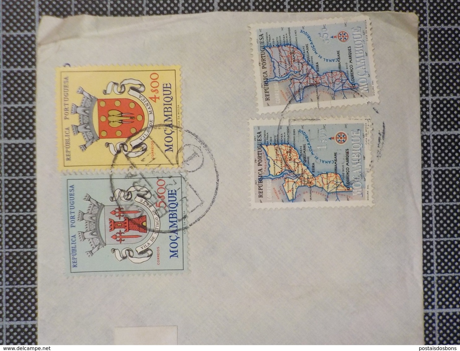 Cx 9) Portugal Envelope Moçambique > Lisboa Registada Beira 1$ 4$ 5$ Carimbo Comercial De Breyner & Wirth Beira - Portugees-Afrika