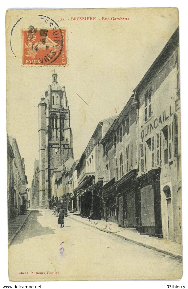 CPA 79 BRESSUIRE RUE GAMBETTA - Bressuire