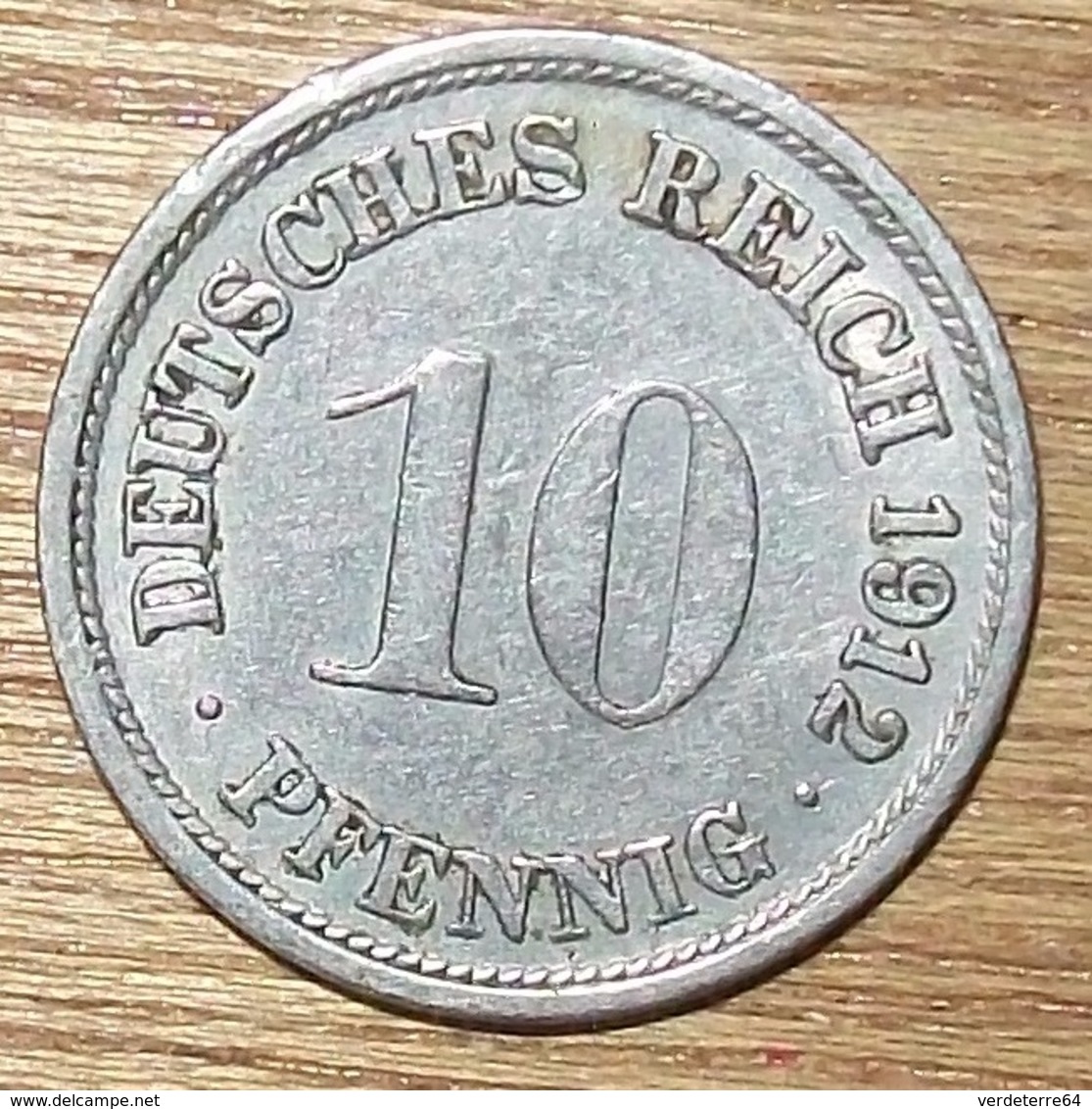 N°22 MONNAIE ALLEMANDE 10 PFENNIG 1912F - 10 Pfennig