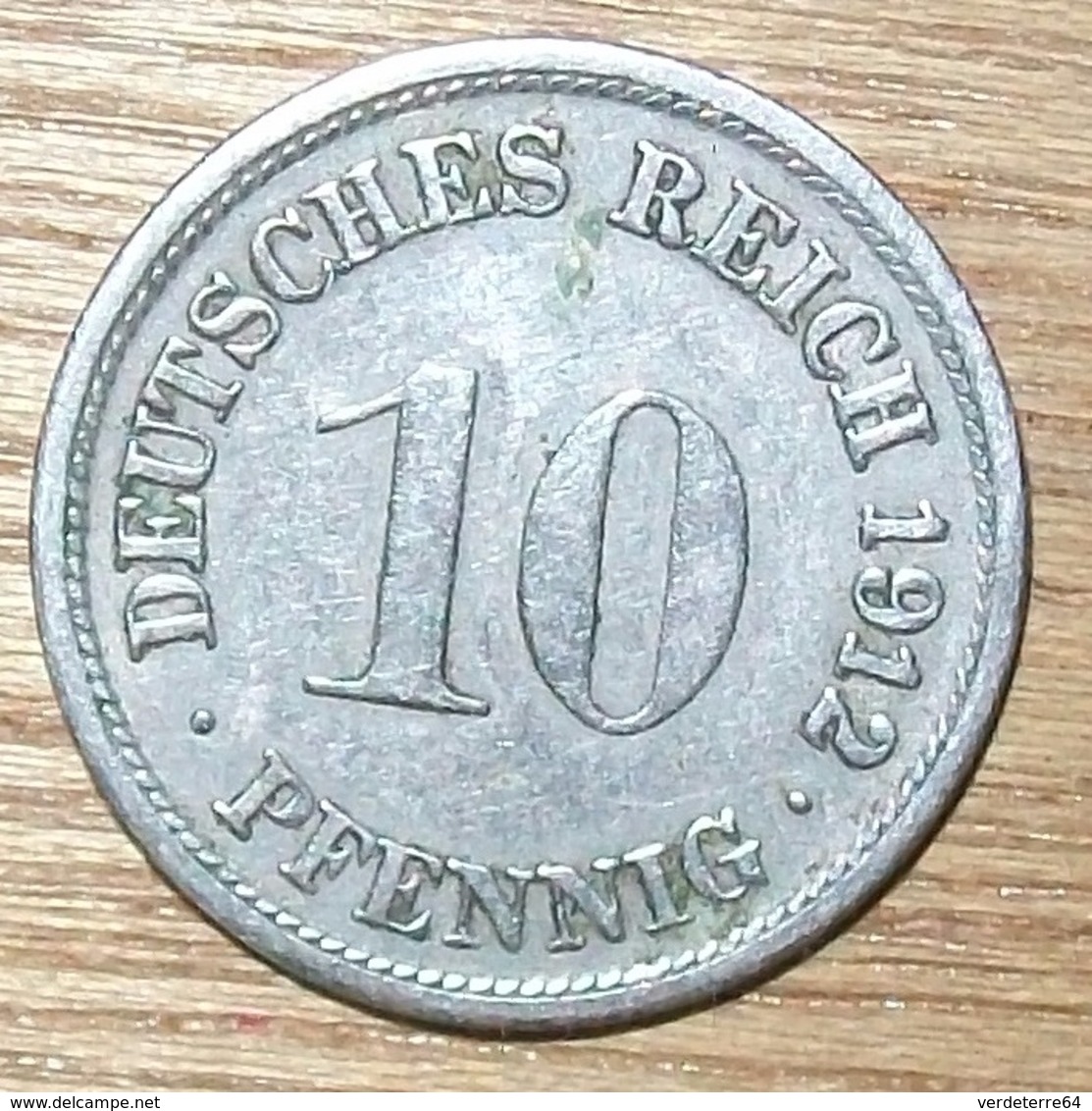 N°23 MONNAIE ALLEMANDE 10 PFENNIG 1912F - 10 Pfennig