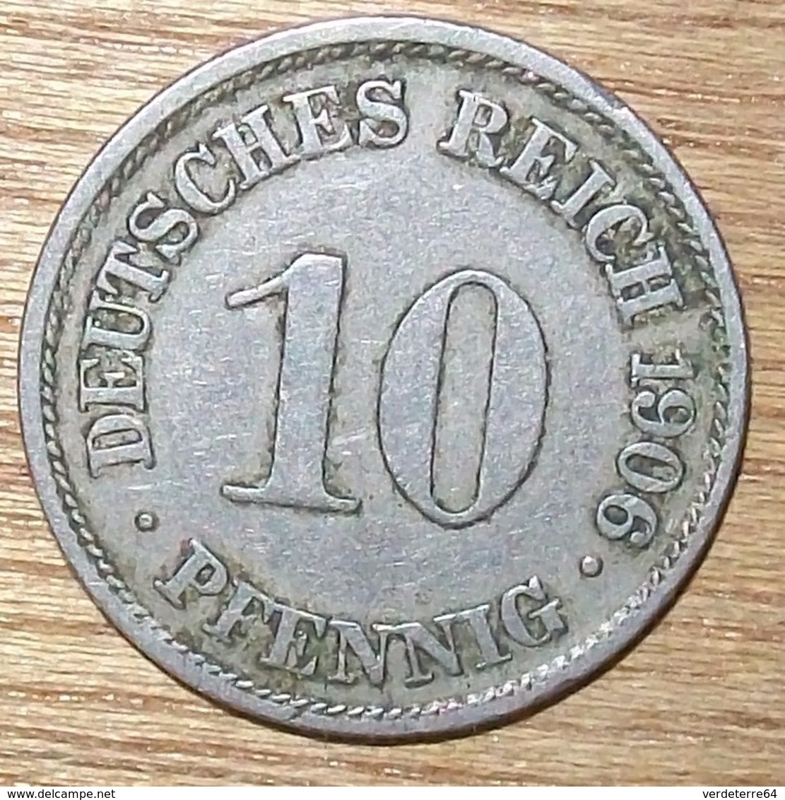 N°35 MONNAIE ALLEMANDE 10 PFENNIG 1906A - 10 Pfennig