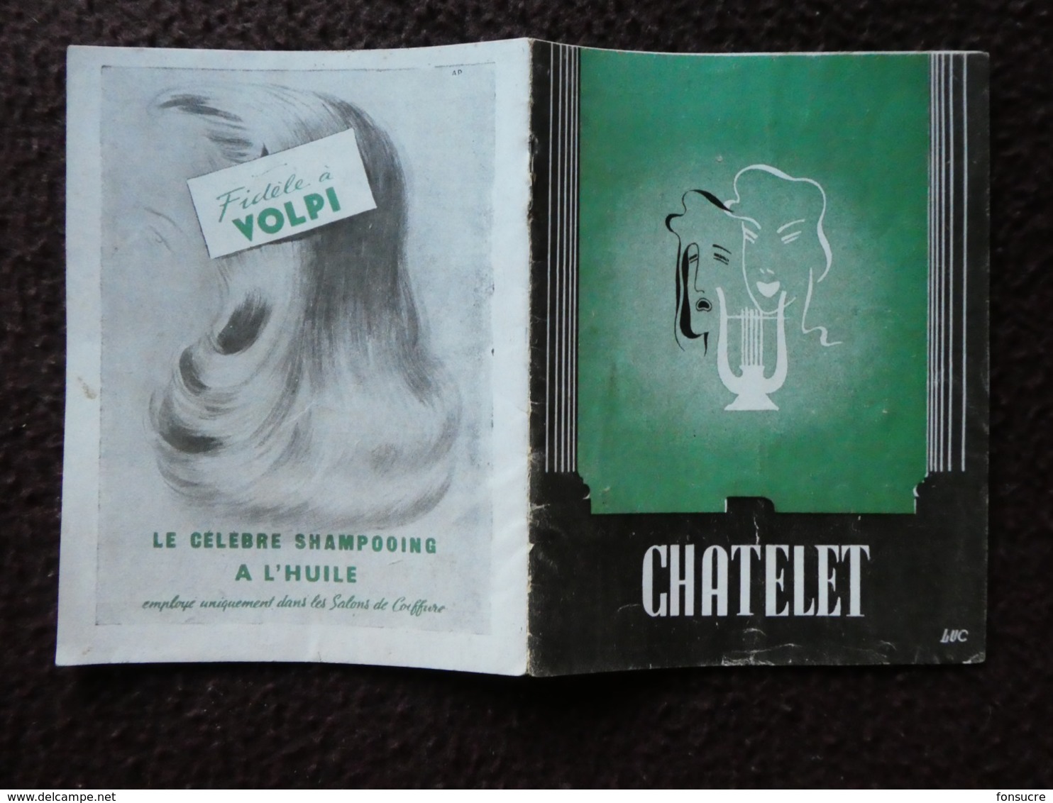 MZ Programme Théatre Du CHATELET Les Chasseurs D'images Opérette Mouezy-Eon Manse Avec Fernandel - Programmes