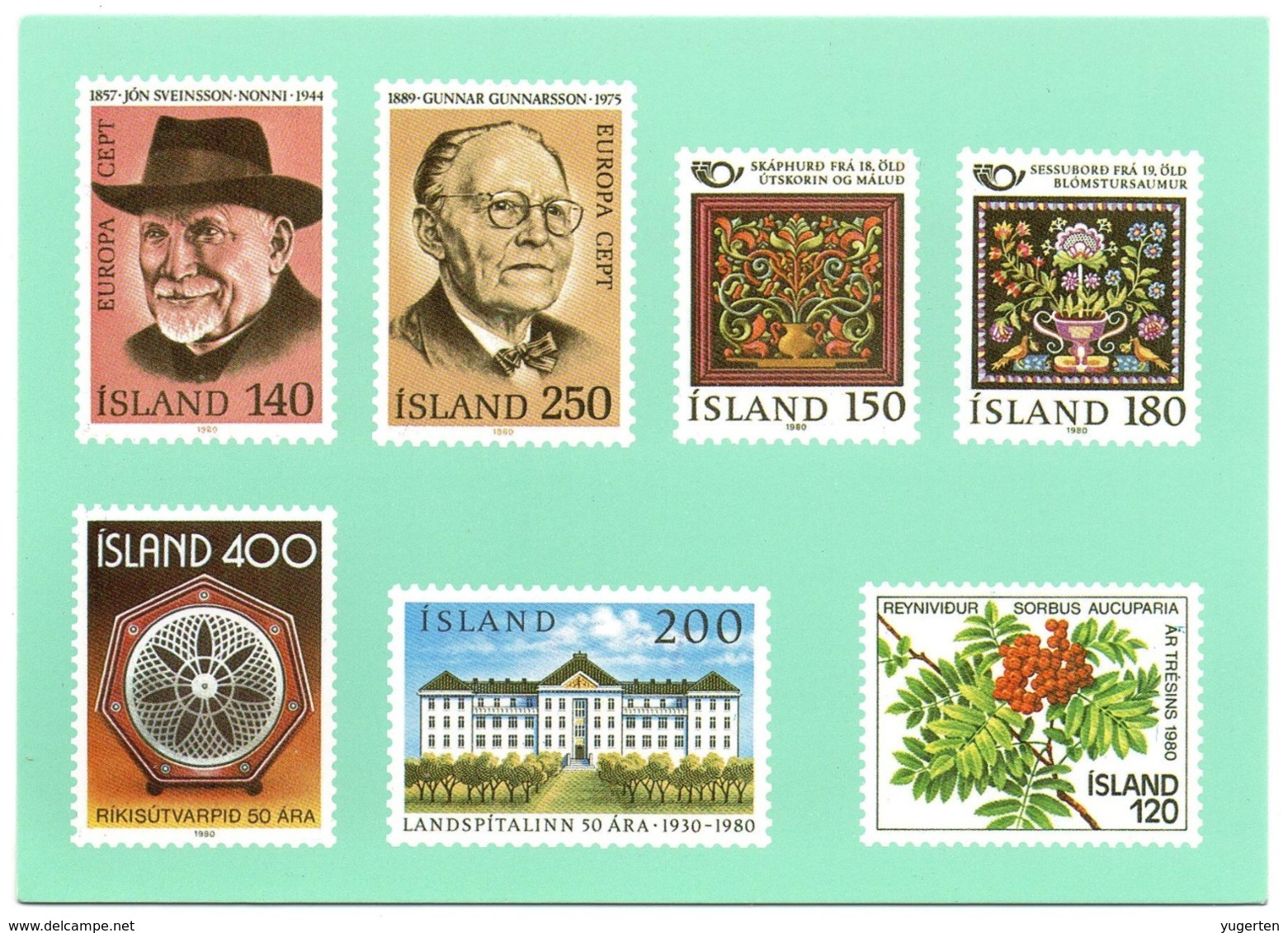 ISLAND ISLANDE - Timbres De 1980 - Stamps Of 1980 - Neuve/Mint Non écrite - Europa - Timbres (représentations)