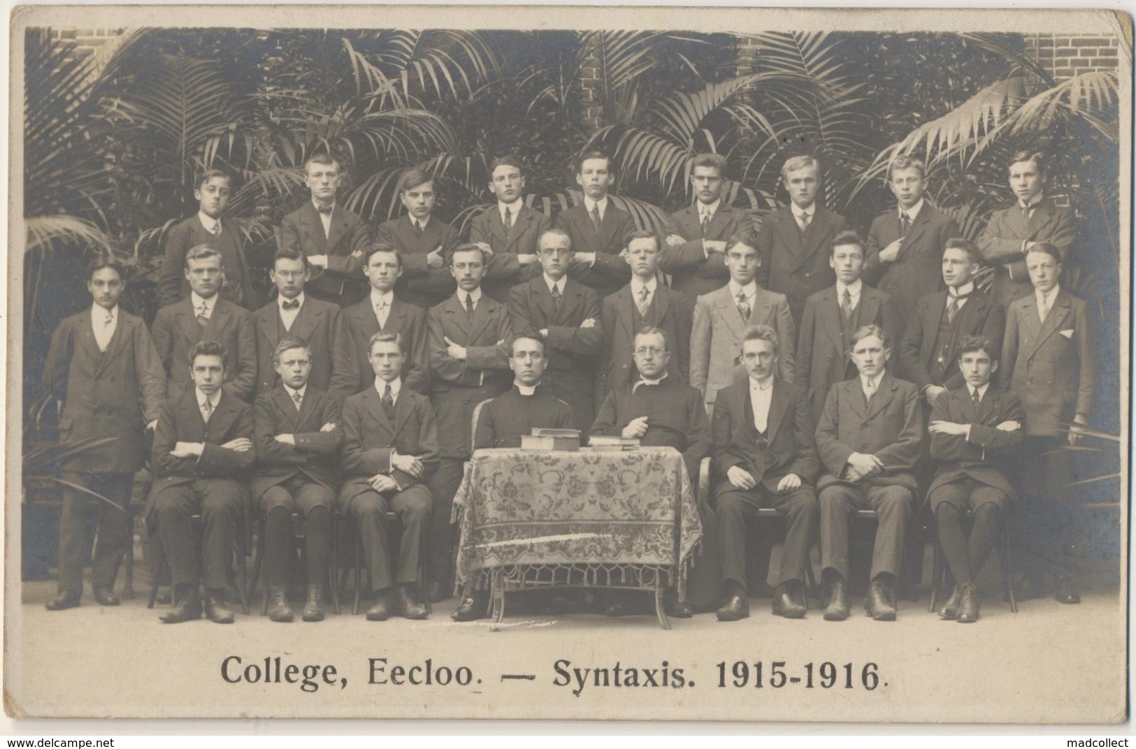 Eeklo Originele Fotokaart. College Eecloo - Syntaxis 1915 - 1916. - Eeklo