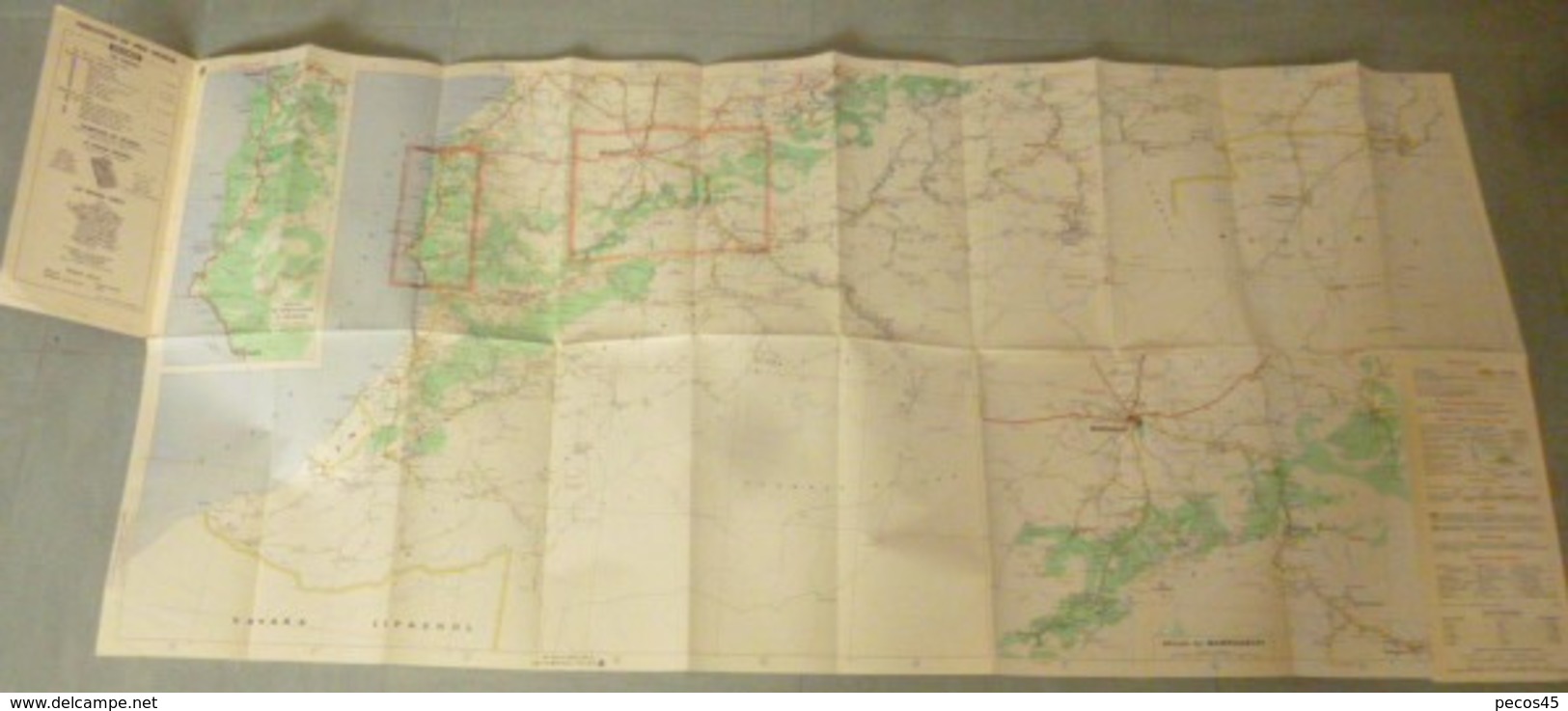 Carte Michelin N° 171 : MAROC Sud - 1/1000 000ème - 1955. - Mapas Geográficas