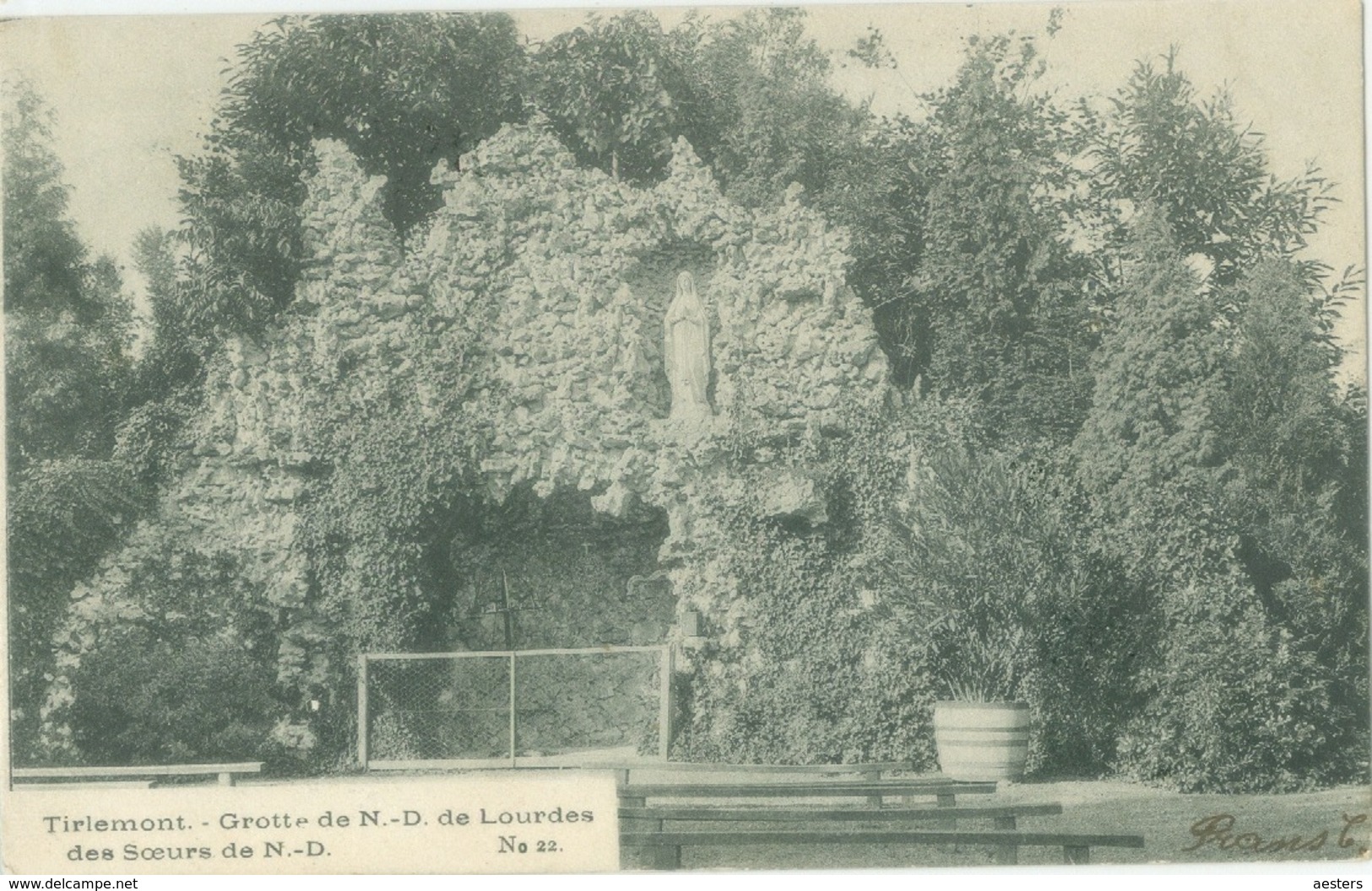 Tirlemont 1905; Grotte De N.-D. De Lourdes Des Soeurs De N.-D. - Voyagé. (éditeur?) - Tienen