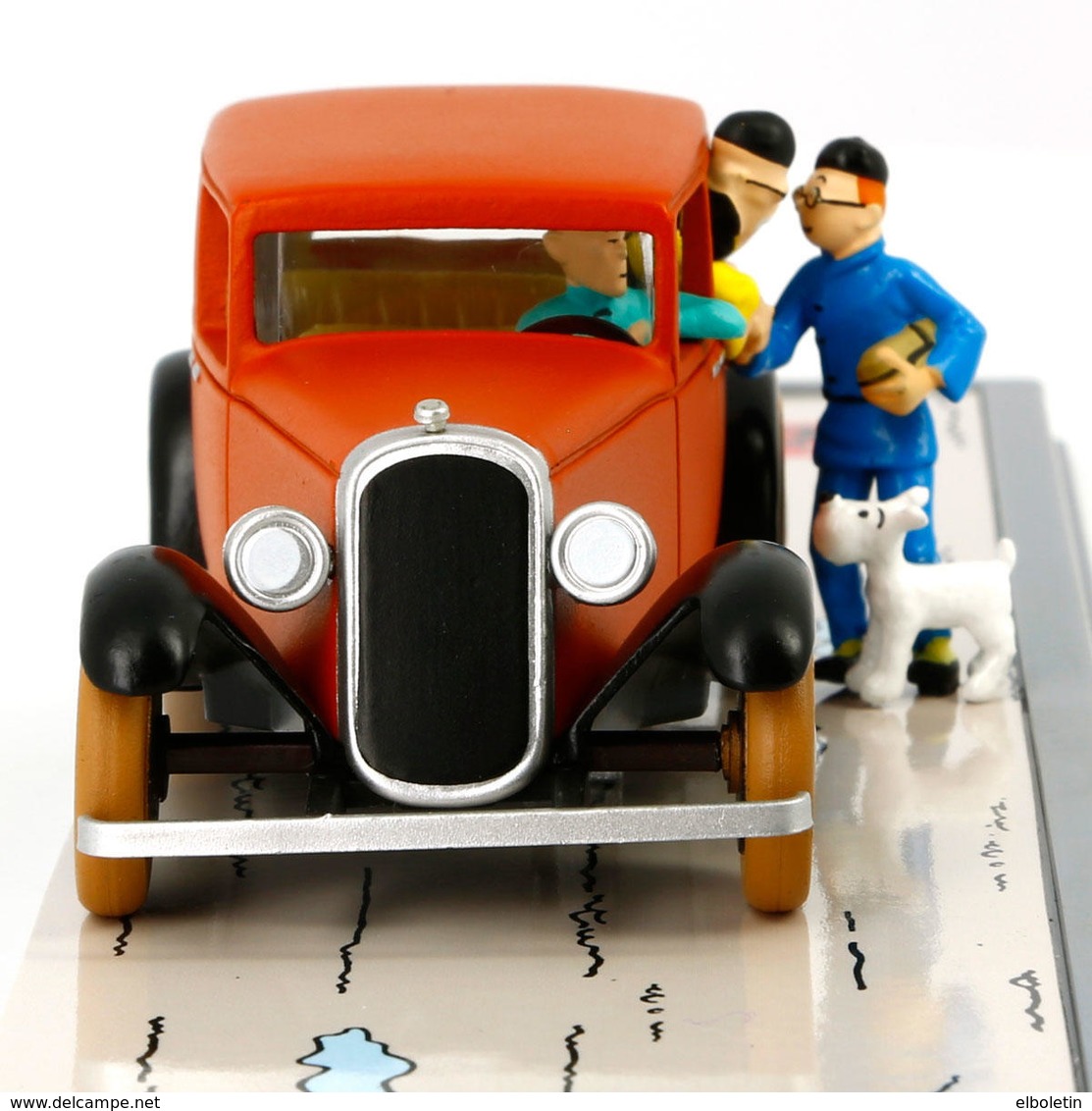 TINTIN: Transportes Tintin Numero 1: Coche De Wong Jen-Ghie De El Loto Azul Con Chen-yee, Tintin Y Milu  (ref.... - Otros & Sin Clasificación