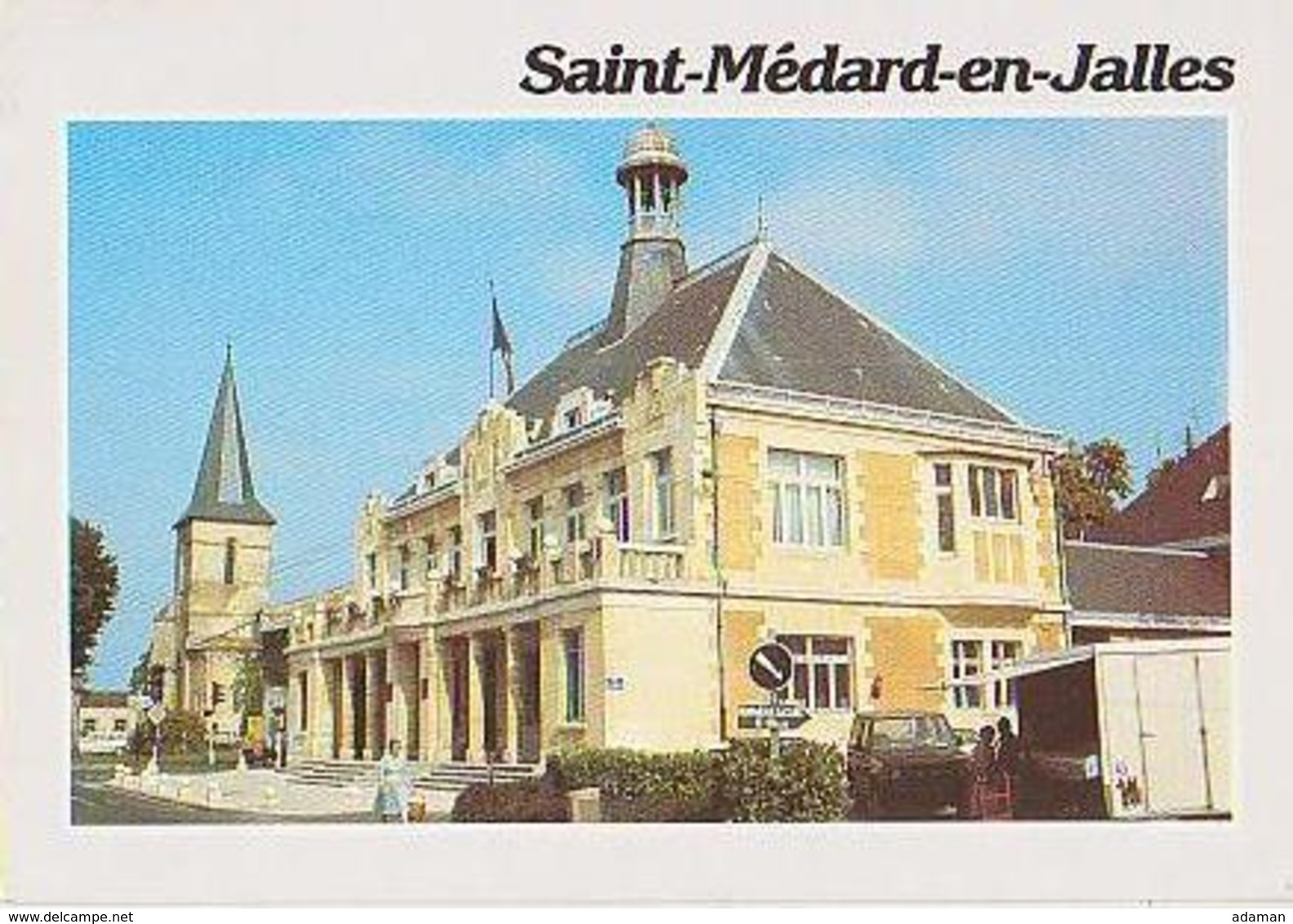 Gironde        H456        Saint Médard En Jalles.L'Hôtel De Ville Et L'église - Altri & Non Classificati