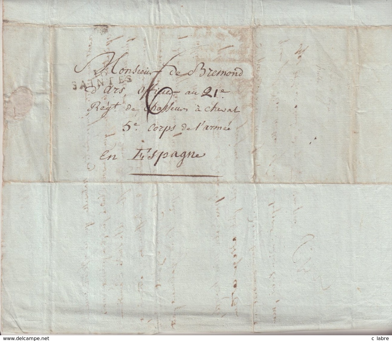 FRANCE : MARQUE POSTALE . " 16 SAINTES " . TAXEE . 1810 . - 1801-1848: Vorläufer XIX