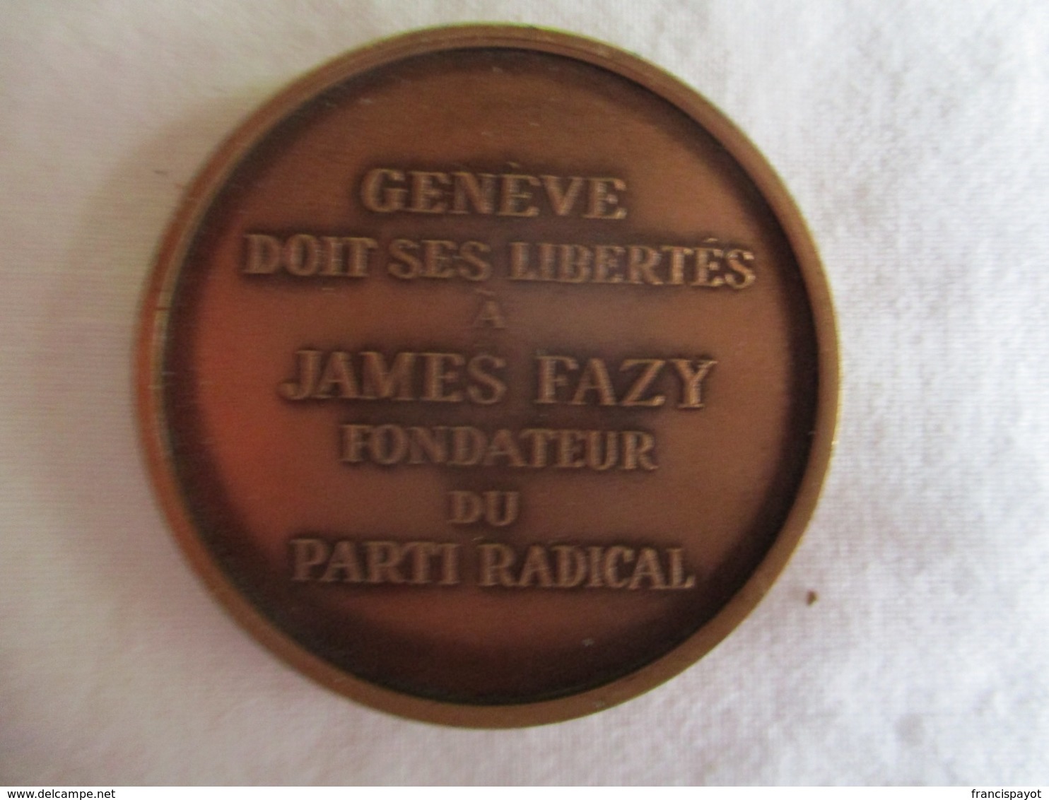 Suisse: Genève Doit Ses Libertés à James Fazy Fondateur Du Parti Radical 1976 - Royal / Of Nobility