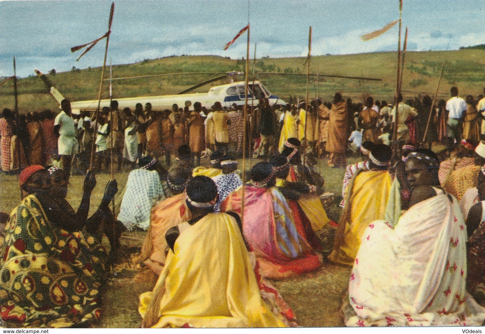 CP - Sabena - Voyage Du Roi Au Congo - Ete 1955 - Helicopters