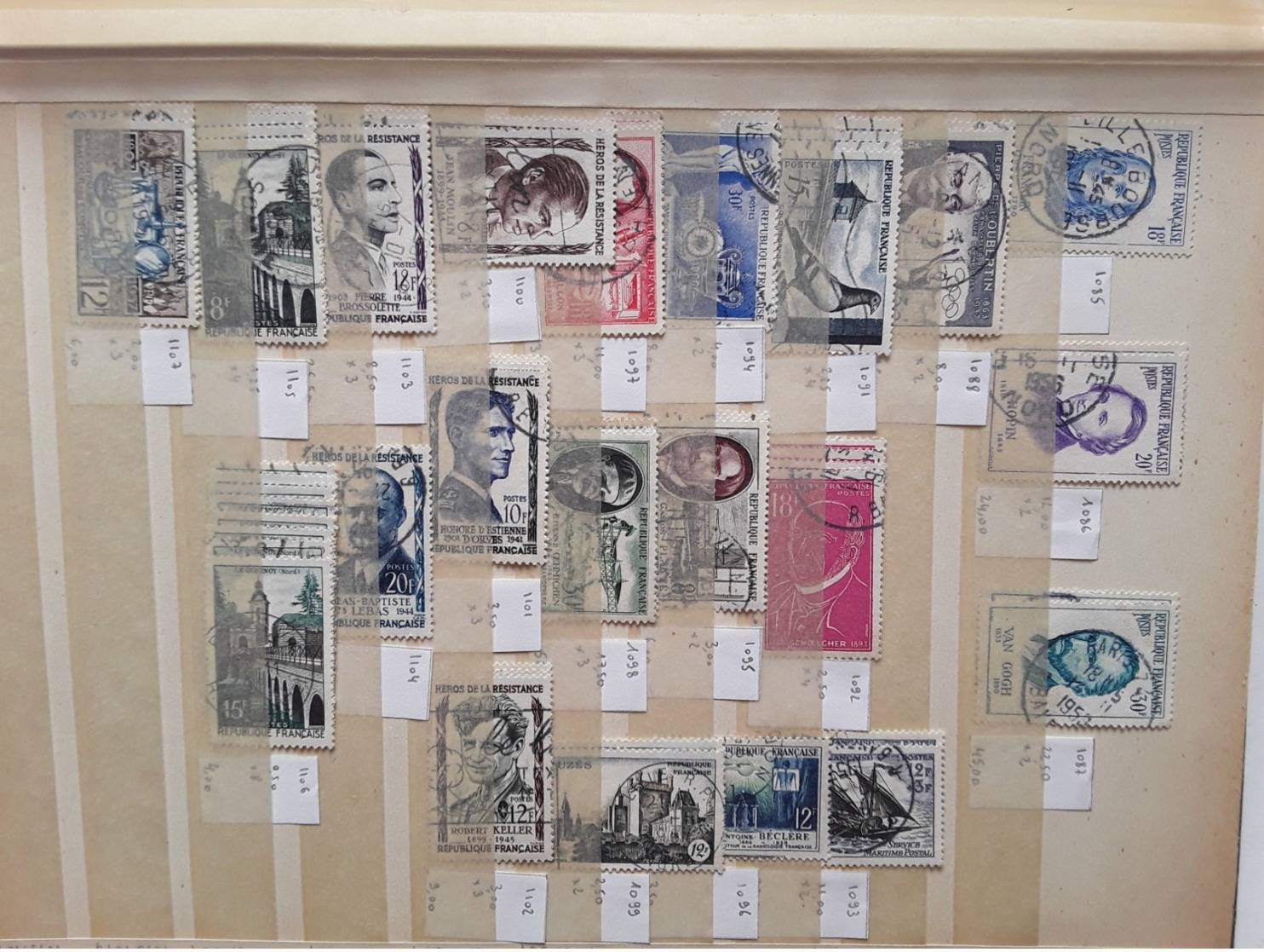 France Stock  Obliteres - Collections