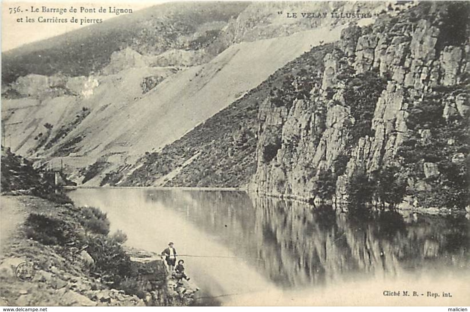 - Loire -ref-B03- Pont De Lignon - Le Barrage Et Les Carrières De Pierres - Carrière - Barrages - Industrie - - Autres & Non Classés