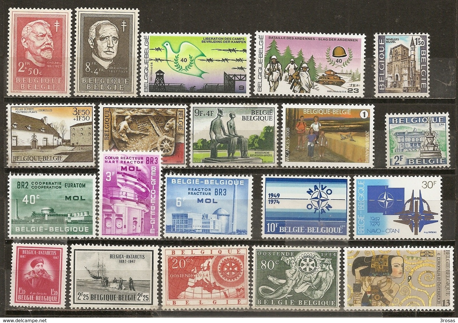 Belgique Belgium Collection Mostly Unmounted Mint With Complete Sets - Collections (without Album)