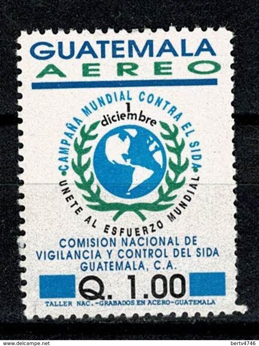 Guatemala 1992 Yv. PA 841, Sc 845 Anti Aids Campaign (2 Scans) - Guatemala