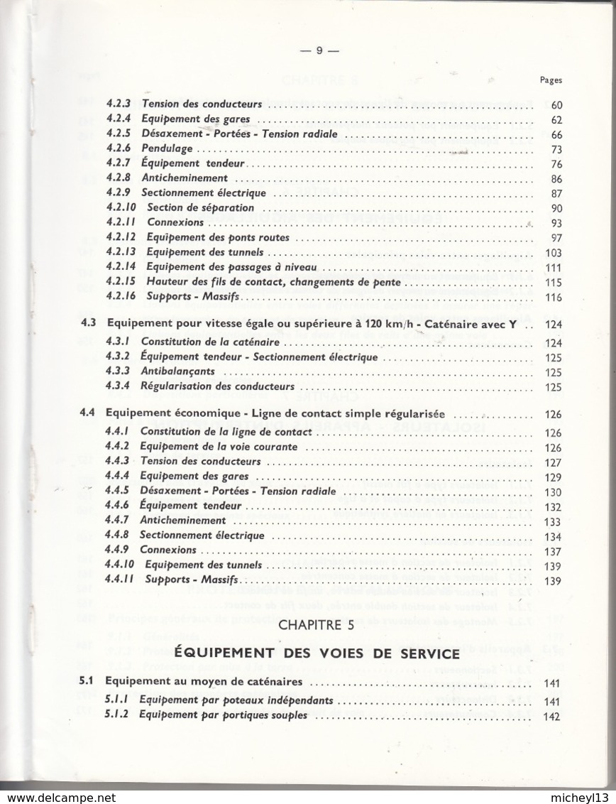 Electification En Courant Monophasé 25kV-50Hz- Cours De 1977 - Ferrovie