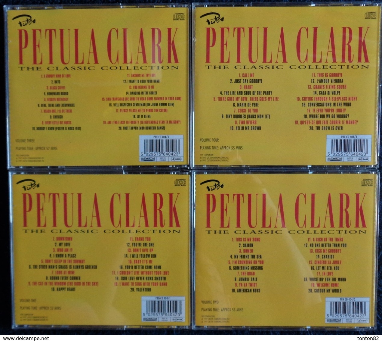 Pétula Clark - The Classic Collection - Coffret De 4 C.D - 80 Titres - 3 H 30 M. De Chansons . - Compilations