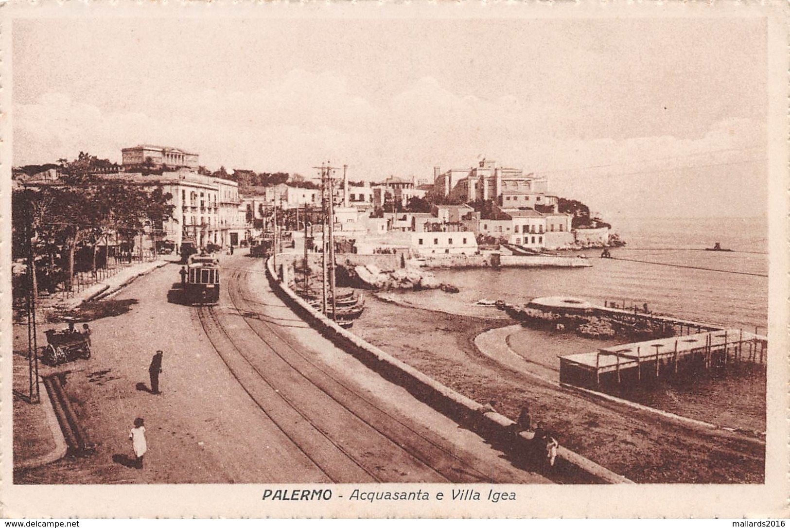 PALERMO - ACQUASANTA E VILLA IGEA ~ AN OLD POSTCARD #96781 - Palermo