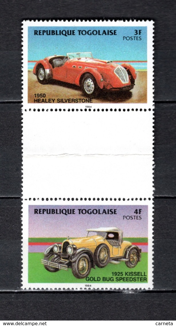 TOGO N° 1155 + 1156 SE TENANT  NEUF SANS CHARNIERE COTE  ? € AUTOMOBILE VOITURE ANCIENNE RARE VOIR DESCRIPTION - Togo (1960-...)