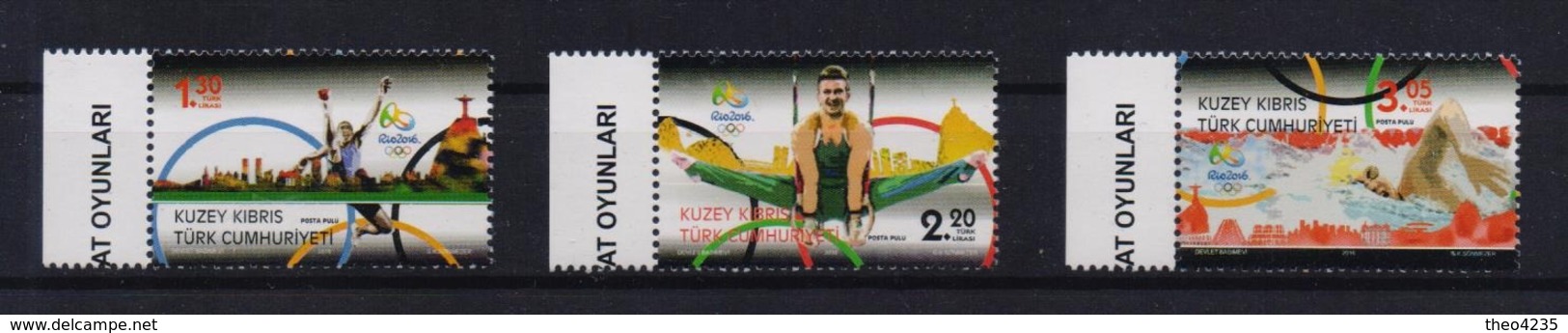 CYPRUS(TURKEY) STAMPS OLYMPIC GAMES RIO 2016(corner Margins)-MNH-COMPLETE SET - Sommer 2016: Rio De Janeiro