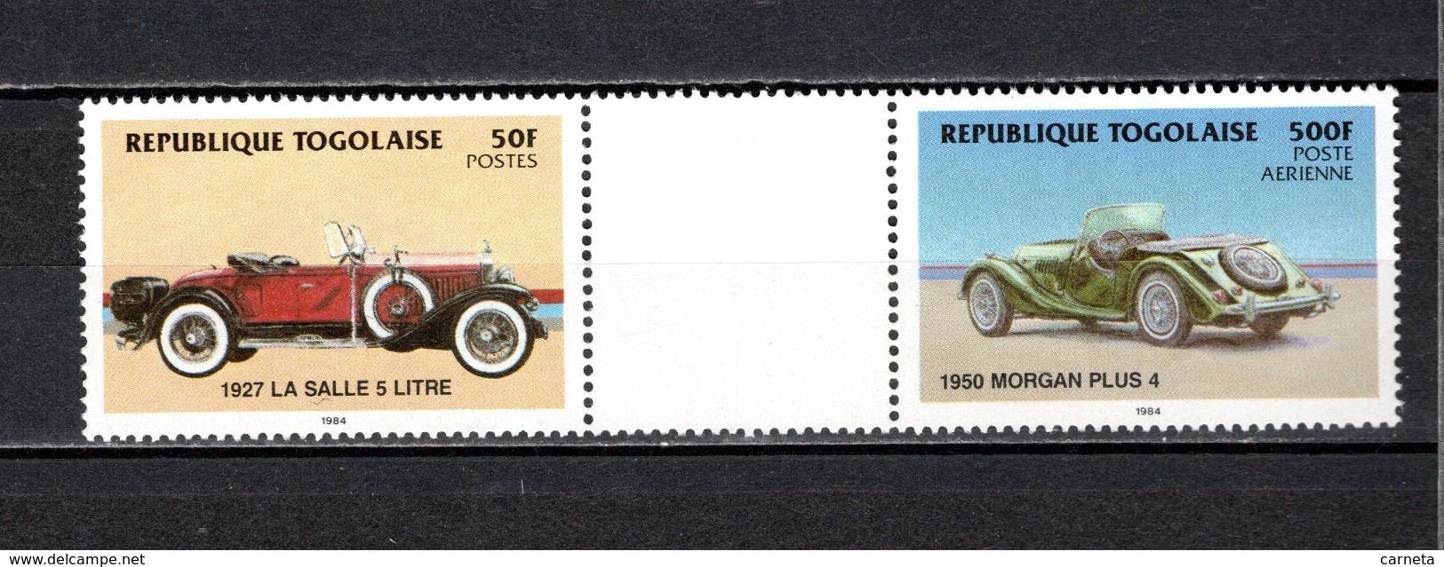 TOGO N° 1157 + PA 525 SE TENANT  NEUF SANS CHARNIERE COTE  ? €AUTOMOBILE VOITURE ANCIENNE  RARE VOIR DESCRIPTION - Togo (1960-...)