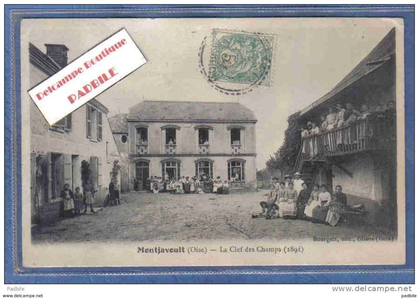 Carte Postale 60. Montjavoult  Le Claf Des Champs  1891 Trés Beau Plan - Montjavoult