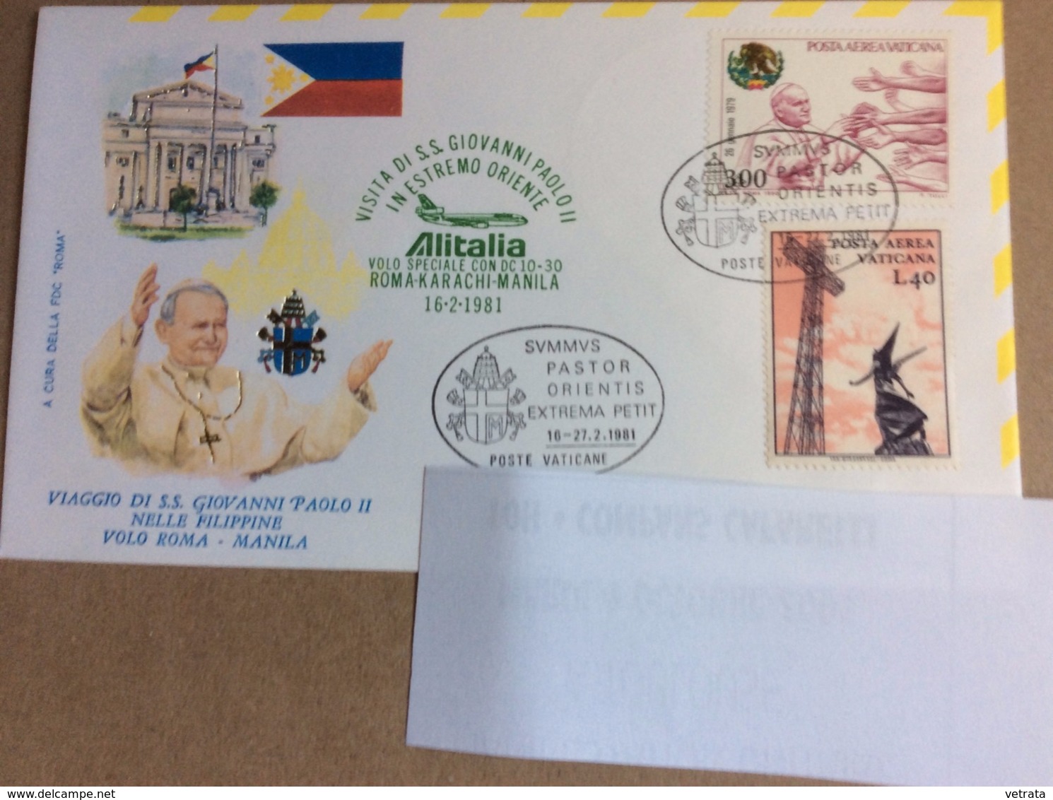 Vatican  : Enveloppe Premier Jour : Visite De Jean Paul II En Extrême Orient, 02/81 - Other & Unclassified