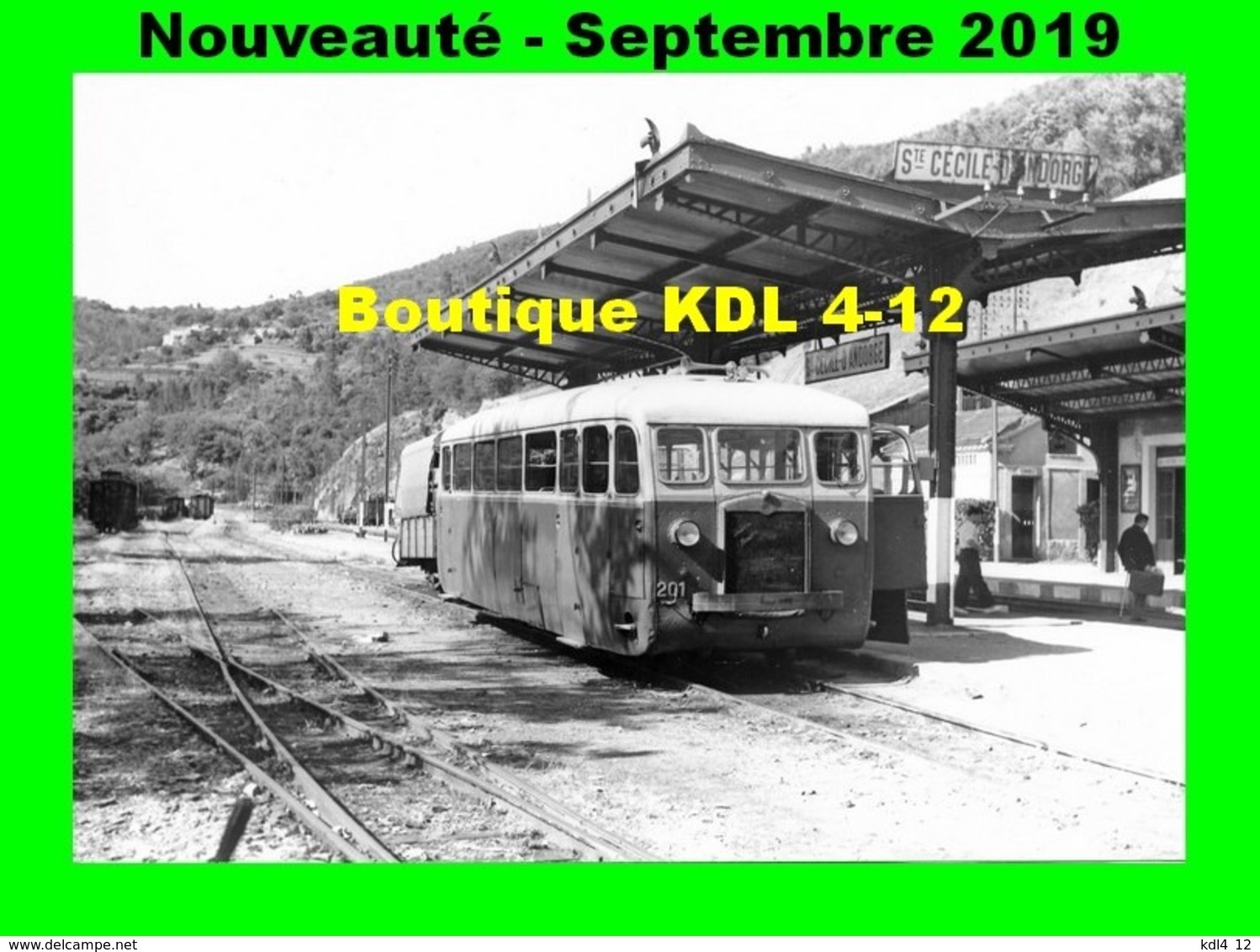 AL 592 - Autorail De Dion Bouton ND N° 201 - SAINTE-CECILE D'ANDORGE - Gard - CFD Lozère - Trains