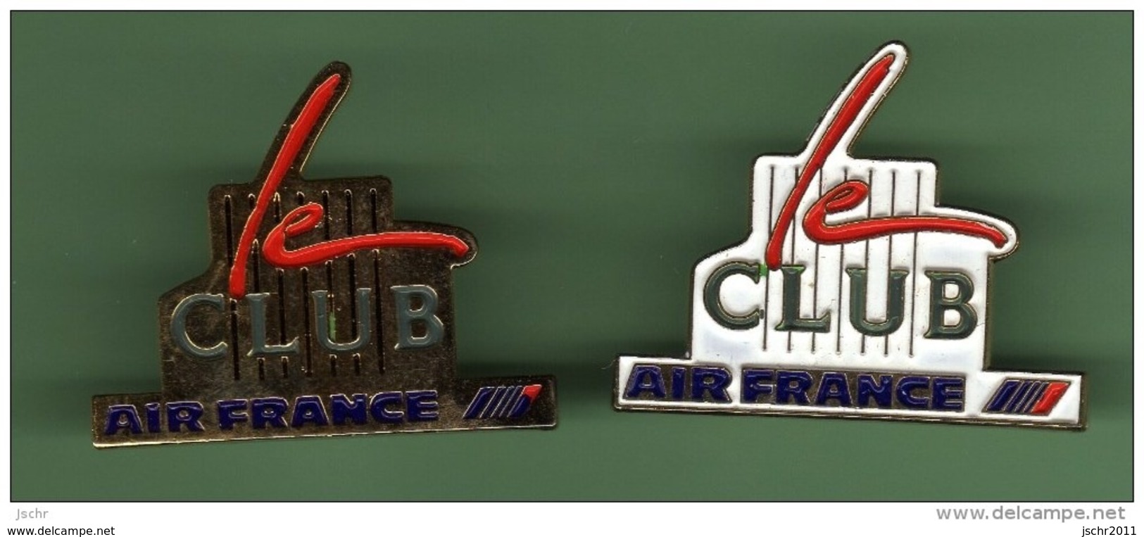 AIR FRANCE *** LE CLUB *** Lot De 2 Pin's Differents *** 1051 - Avions