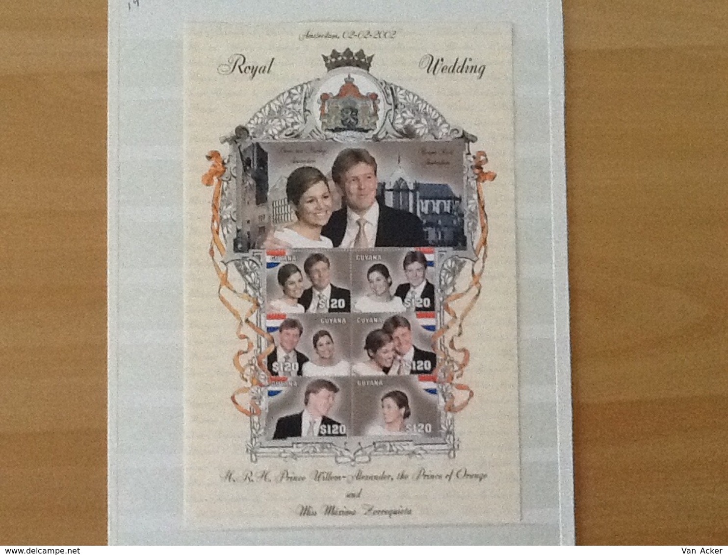 Guyana Royal Wedding 02-02-2002 MNH. - Guyane (1966-...)