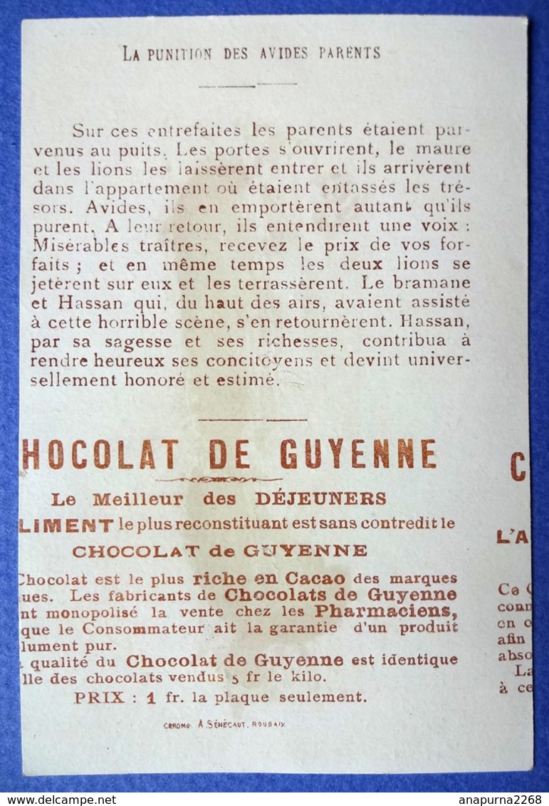 CHROMO....CHOCOLAT DE GUYENNE.....LE PUITS ENCHANTE.....LA PUNITION DE L’AVIDITÉ - Other & Unclassified