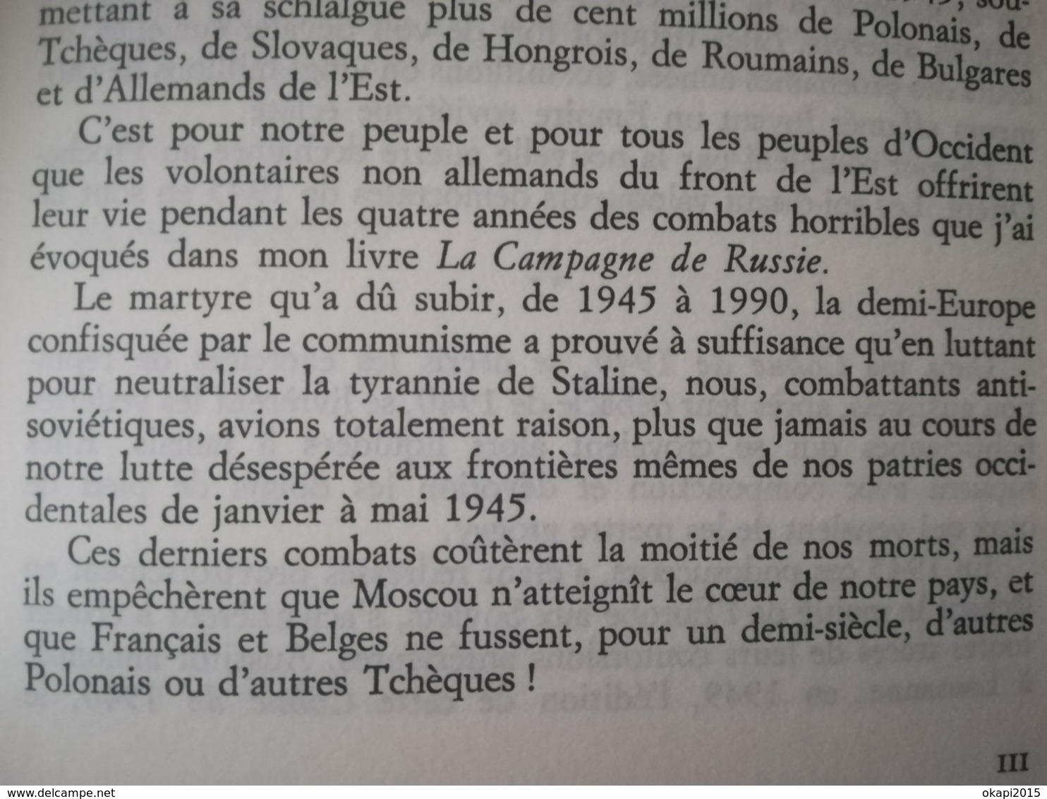 LA COHUE DE 40 PAR LÉON DEGRELLE AVEC DÉDICACE DE L AUTEUR LIVRE MILITARIA GUERRE 1939 - 1945  REX REXISME BELGIQUE