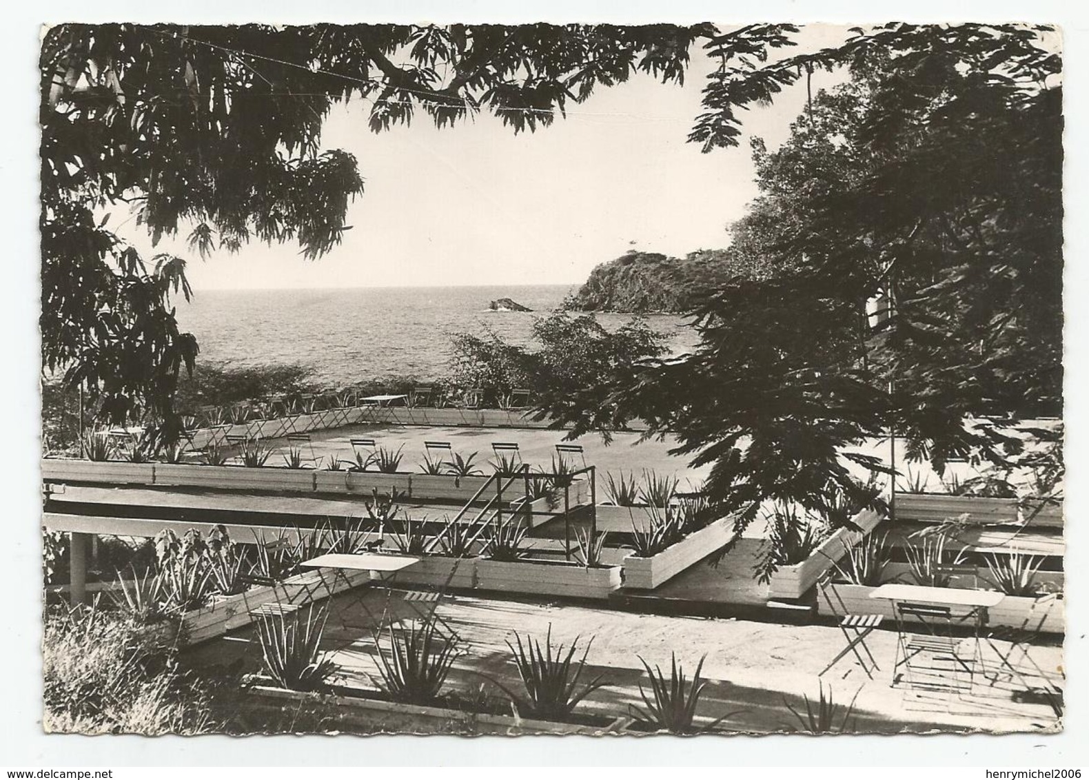 Guadeloupe Pointe A Pitre Hotel Plage De Rocroi A Vieux Habitants Ed Optique Paris Basse Terre 1956 - Pointe A Pitre