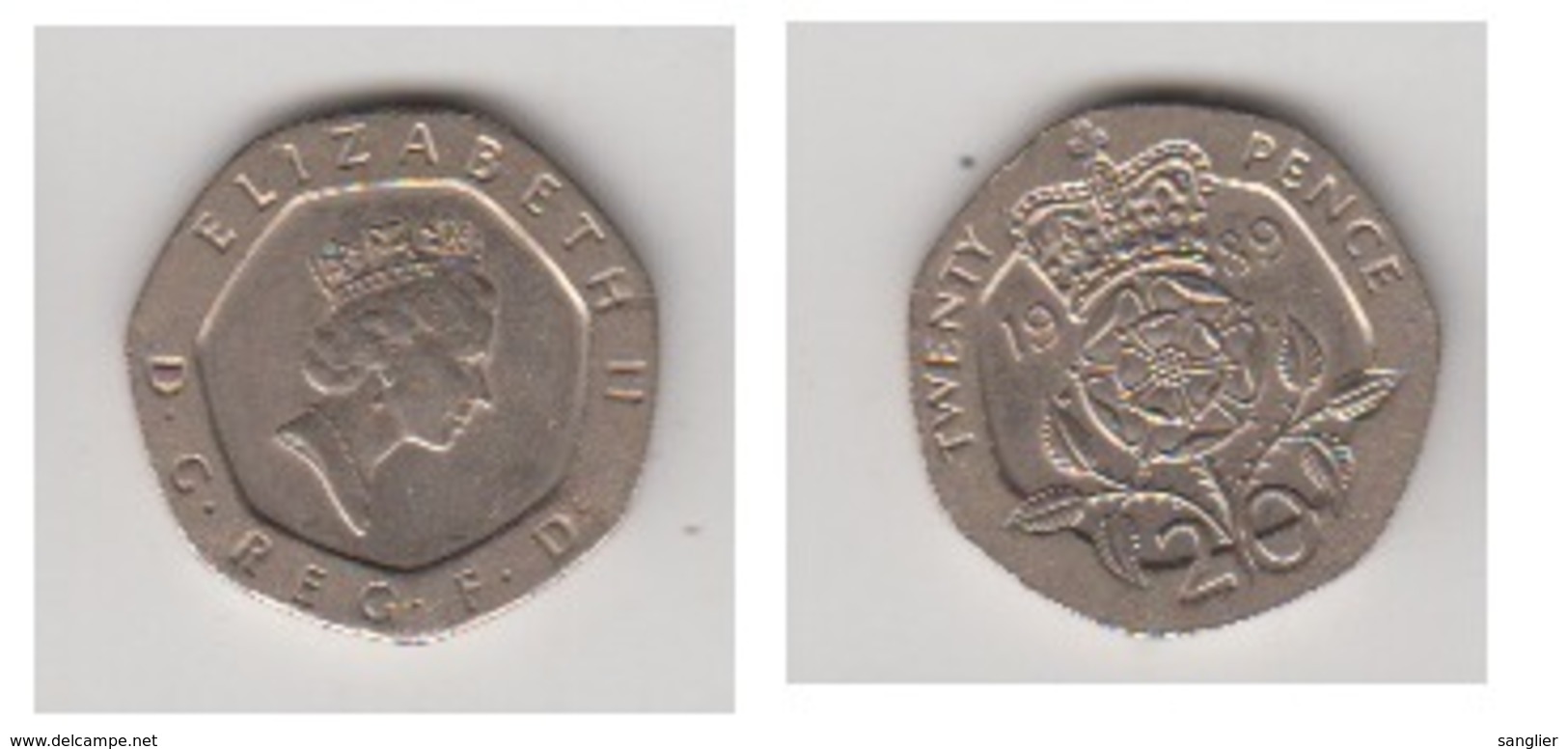 GRANDE BRETAGNE - 20 PENCE 1989 - 20 Pence