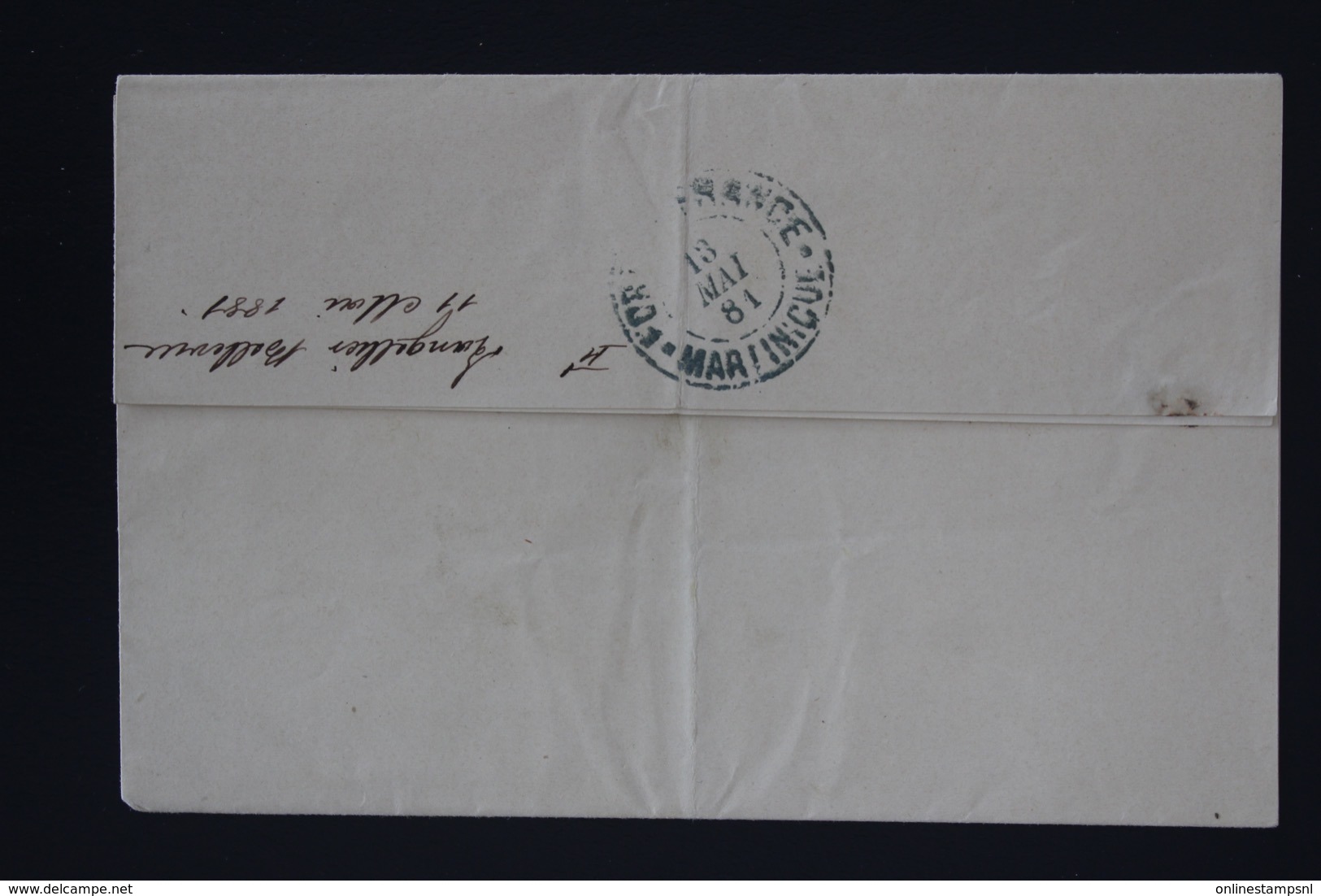 Martinique Letter 1862 St Pierre 1881 Crédit Foncier Colonial - Lettres & Documents