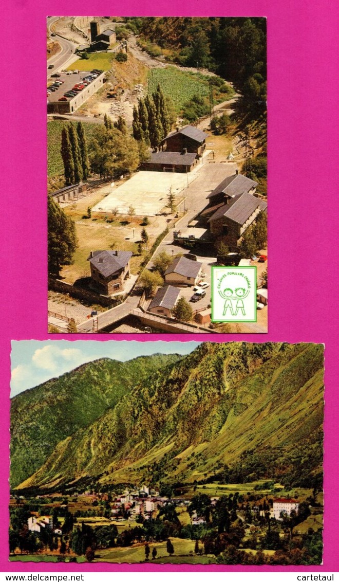 ANDORRE ANDORRA Lot 2 Cartes NEUVES Colonies AINA Canillo & ANDORRA LA VELLA édit. CAP Colorisée  SUP - Andorra