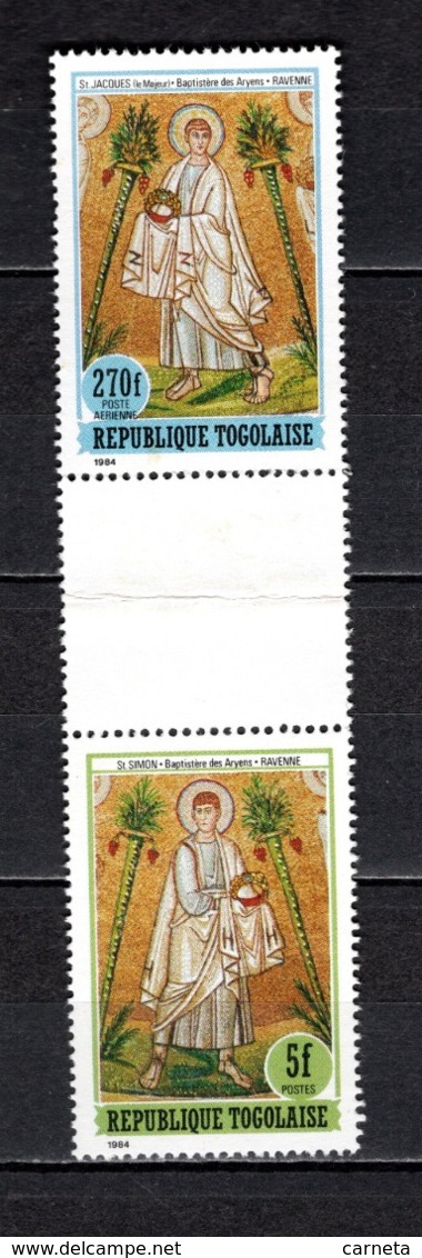 TOGO N° 1168 + PA 541 SE TENANT  NEUFS SANS CHARNIERE COTE  ? € LES DOUZE APOTRES  RARE  VOIR DESCRIPTION - Togo (1960-...)