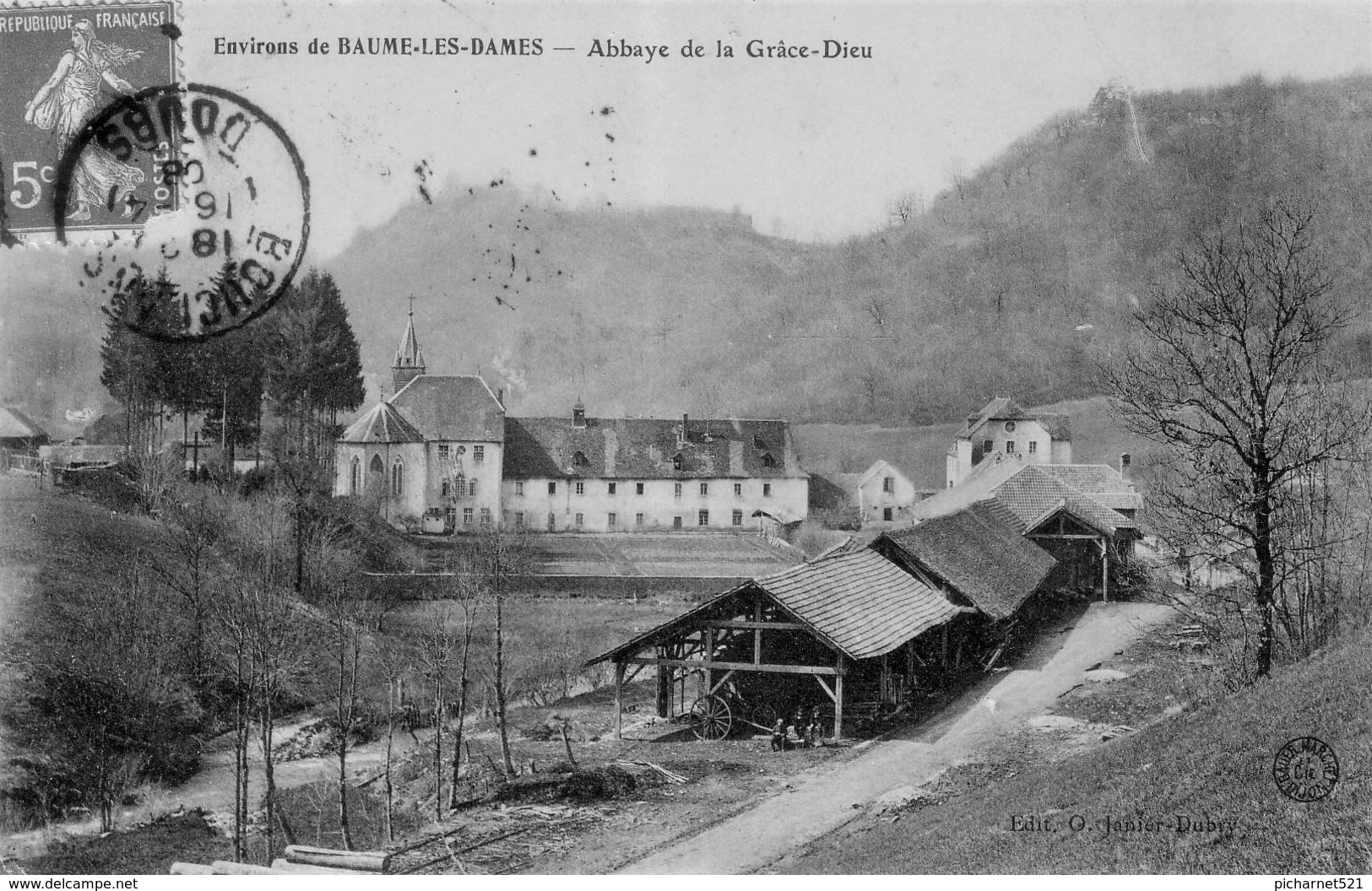 CPA De L'Abbaye De La Grâce-Dieu. Edition O. Janier. Circulée En 1908. Bon état. - Other & Unclassified