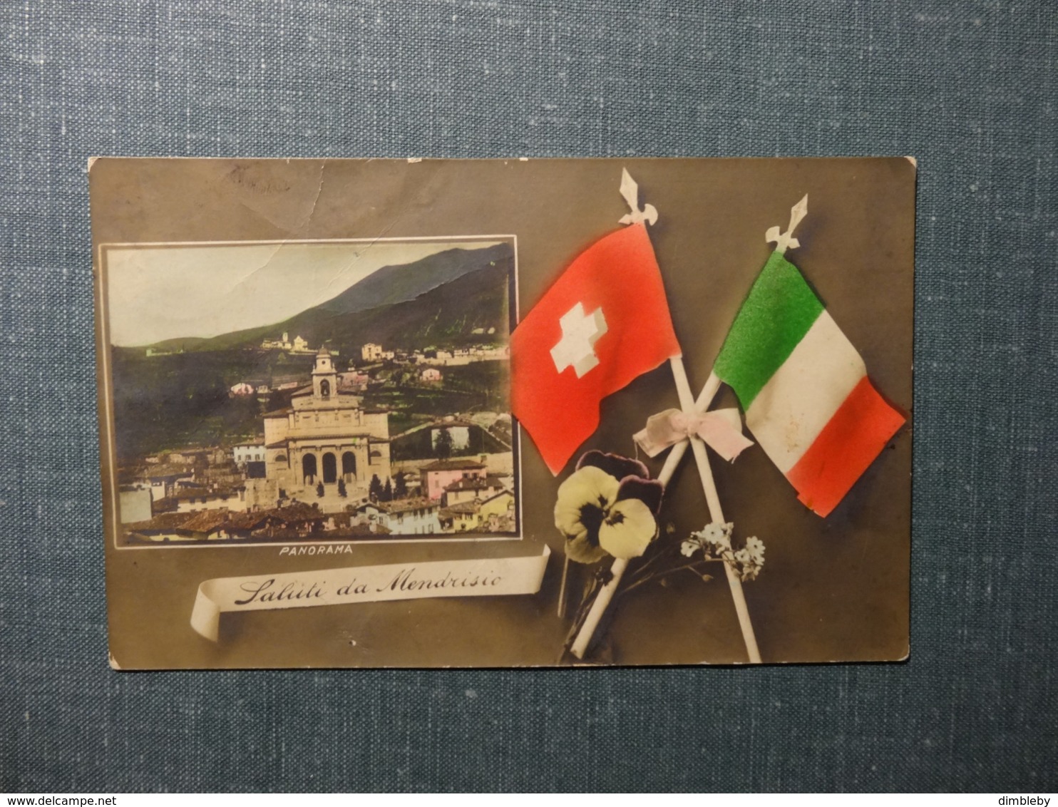 Saluti Da Mendrisio Panorama 1911 (6129) - Mendrisio