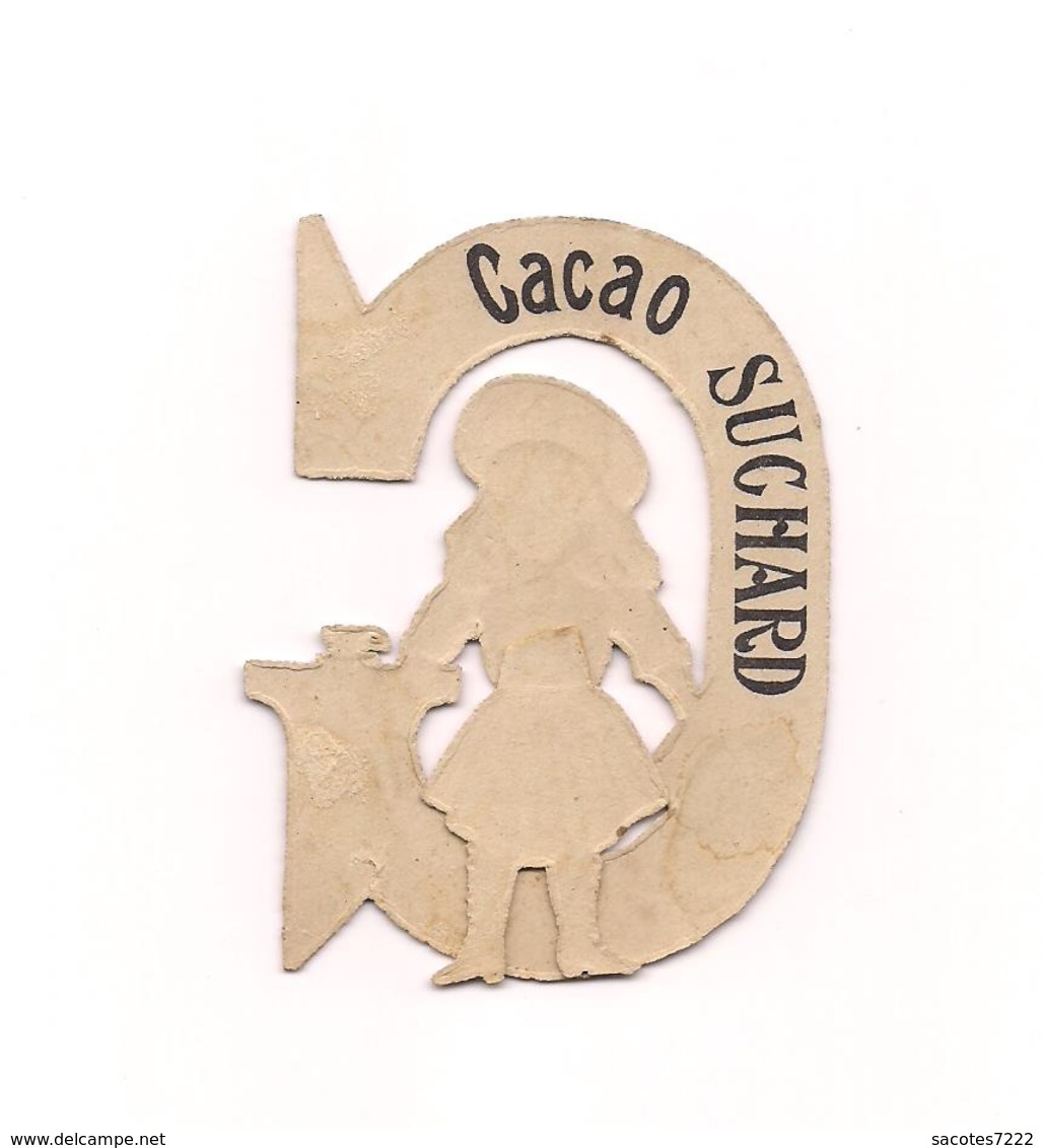 SUPERBE CHROMO DECOUPE SUCHARD - ENFANT Et LETTRE  D'ALPHABET  - G - - Suchard