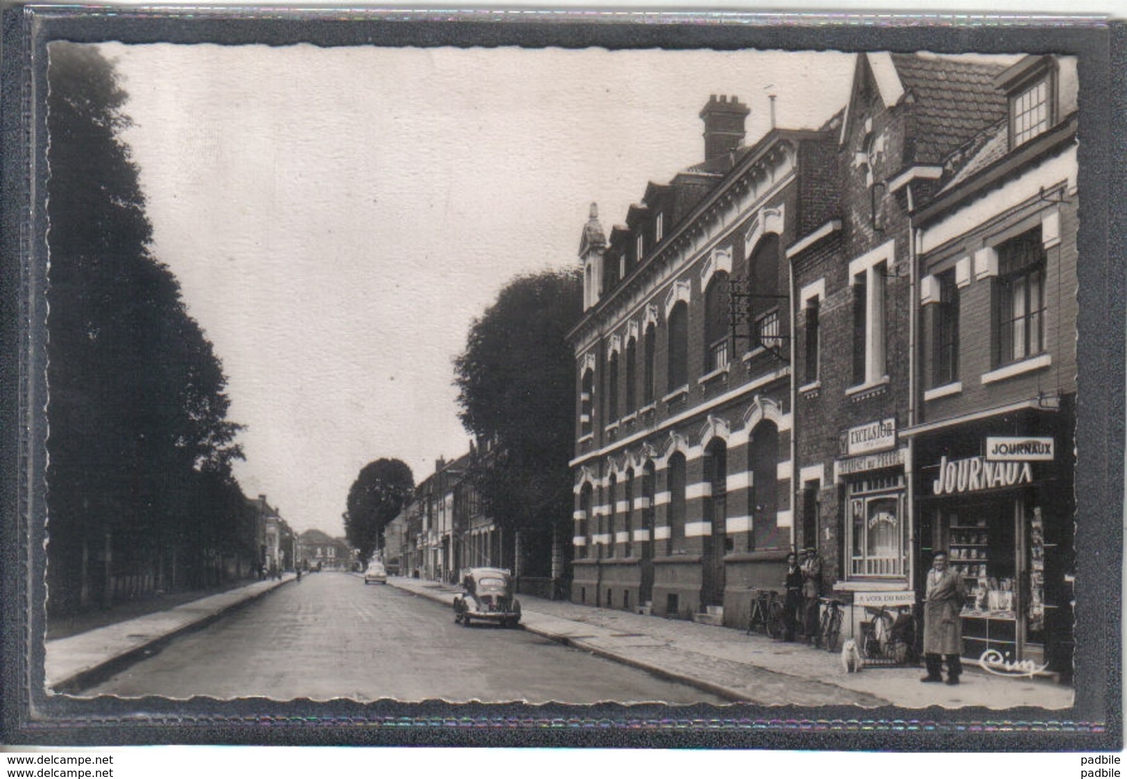 Carte Postale 59. La Gorgue  Rue Général De Gaulle Très Beau Plan - Autres & Non Classés