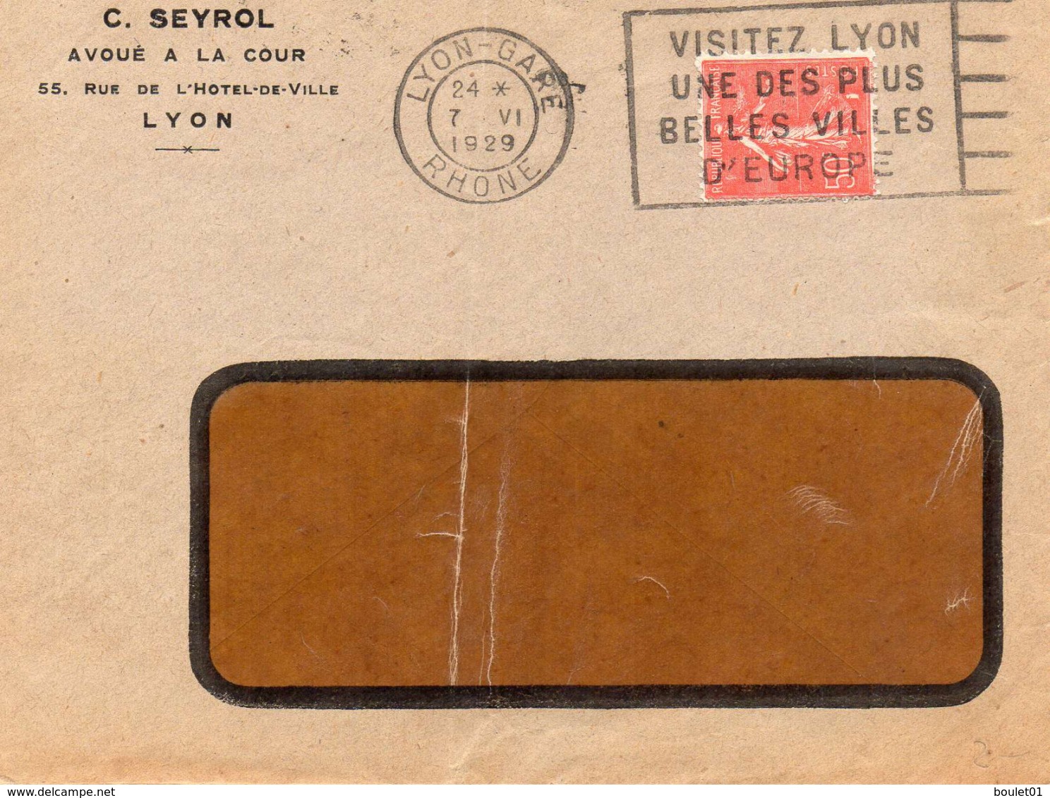 lot de 9 lettres et carte postale au départ de Lyon ( 9 scans)