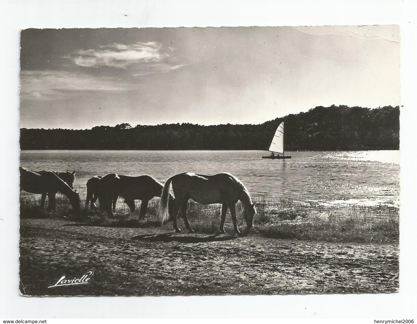 Landes 40 - Hossegor Crépuscule Sur Le Lac Ed Lavielle Passage Michelet Biarritz 1963 - Hossegor