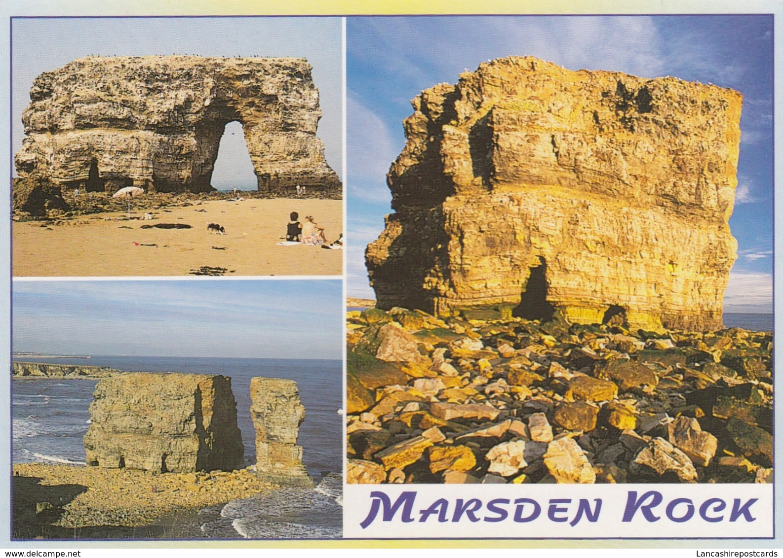 Postcard Marsden Rock South Shields Co Durham Tyne & Wear [ Sea Stack / Geology Interest ] My Ref  B23735 - Other & Unclassified